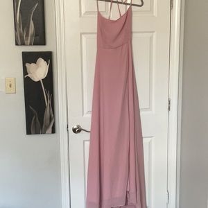 Long pink dress